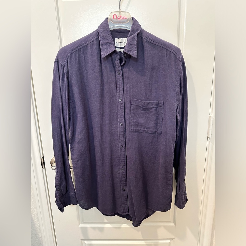 ARITZIA Community Veritas Shirt, Navy